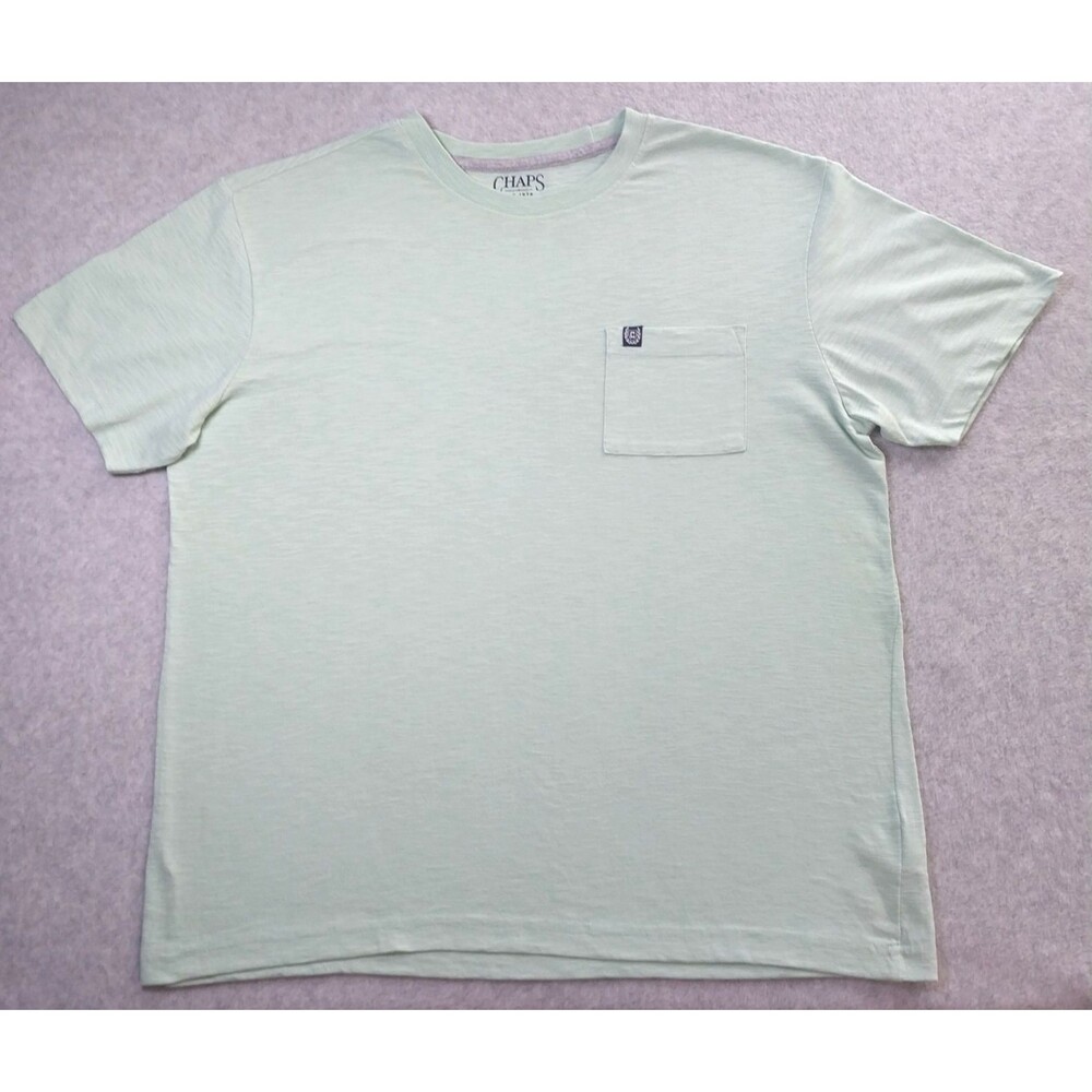 Chaps Men's Coastland Wash Crew Neck Short Sleeve Pocket T Shirt Size Medium